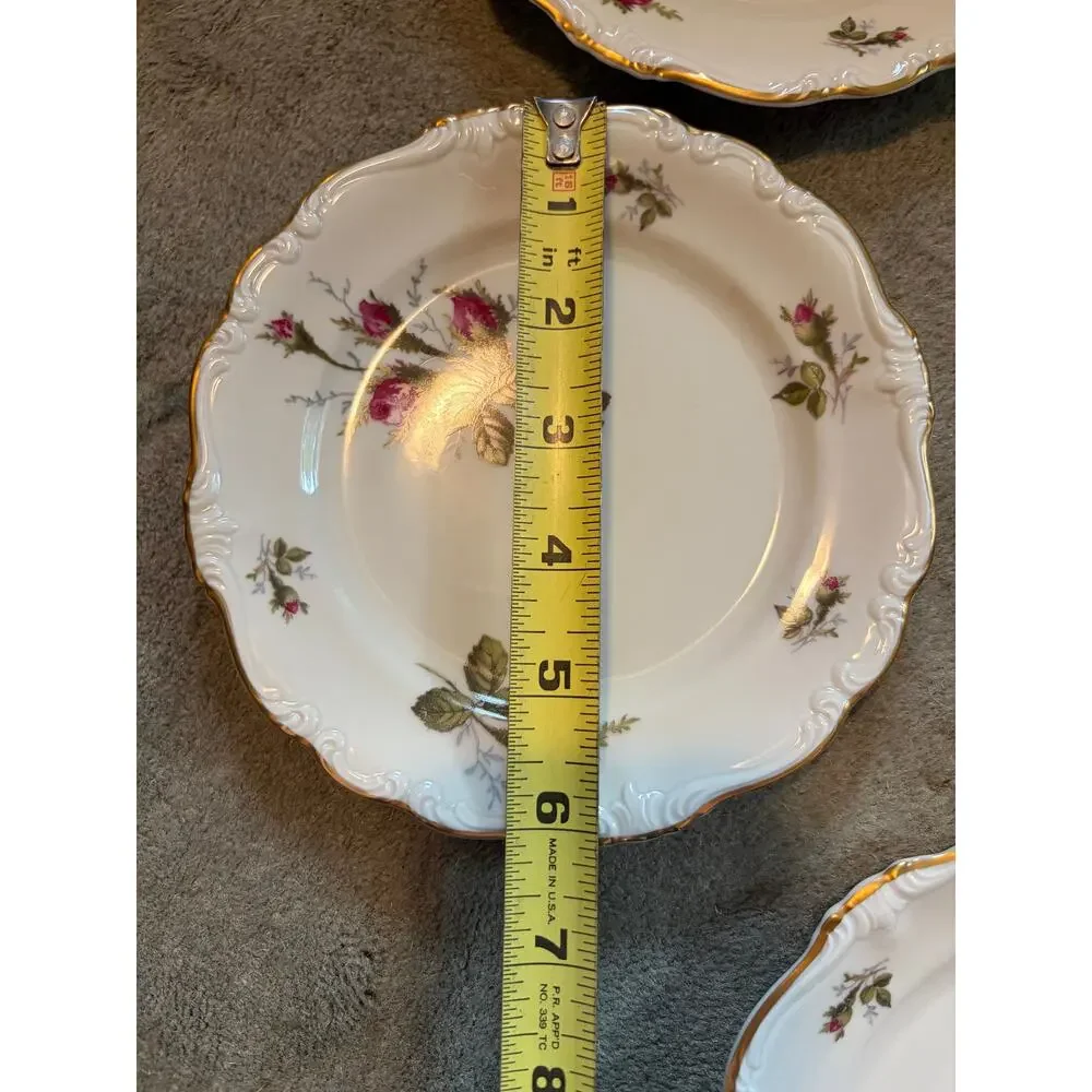 8 Rosenthal Moss Rose Pompadour 6.25